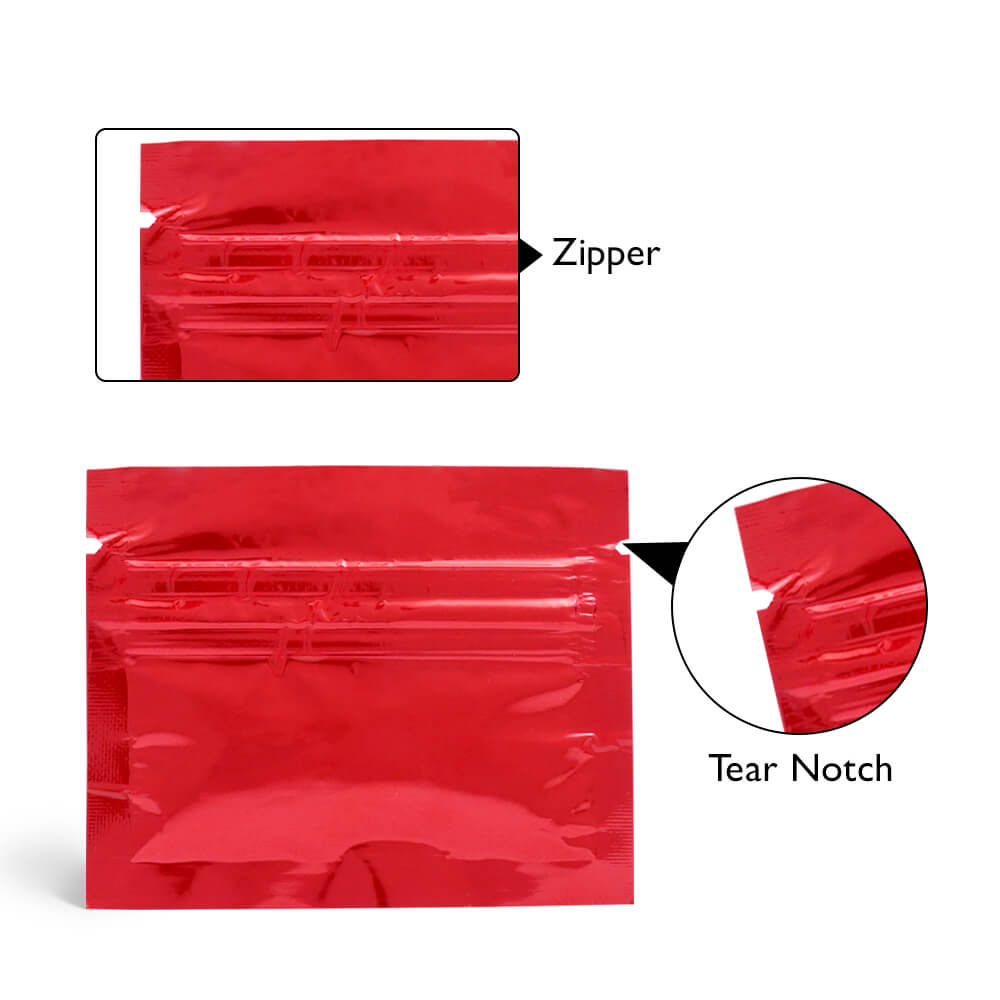 1gm_Shiny_Red_Three_Side_Seal_With_Zipper_
