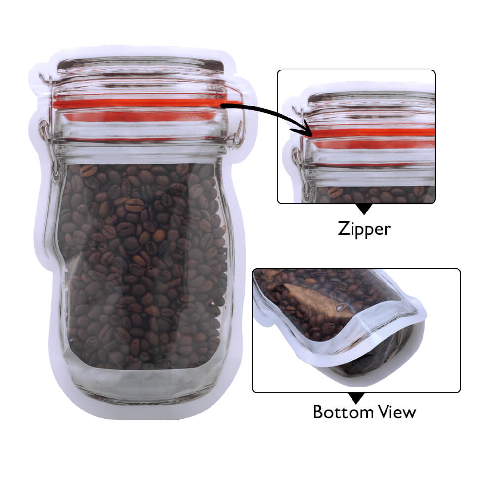 Clear_Clear Jar Shaped Pouch